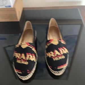 These are beautiful softy used  prada loafers , great condition